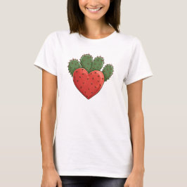 Camiseta Dia de os namorados Engraçado e Engraçado Cactus H