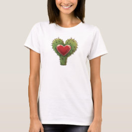 Camiseta Dia de os namorados Engraçado e Engraçado Cactus H