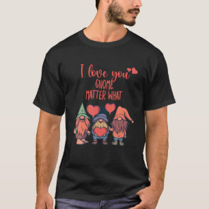 Camiseta Dia de os namorados Engraçado Eu Te Amo Gnomo Imp
