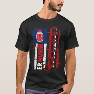 Camiseta Dia de os namorados ER Enfermeira Stethoscope band