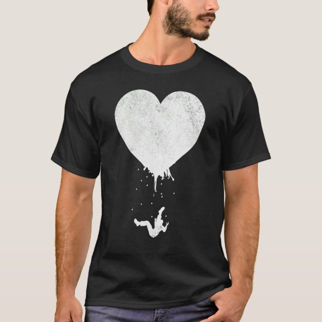 Camiseta Dia de os namorados excelente Saindo Fora do Amor  (Frente)