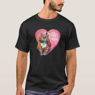 Camiseta Dia de os namorados Ginger Cat