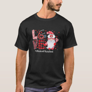 Camiseta DIA DE OS NAMORADOS Gnome Funny do Assistente Méd