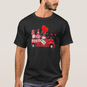Camiseta Dia de os namorados Gnomo Truck Love Casais do Cor