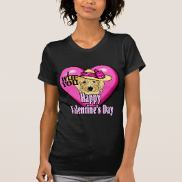 Camiseta Dia de os namorados Goldendoodle
