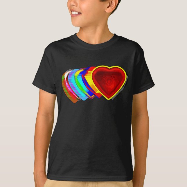 Camiseta Dia de os namorados Heart-Art (Frente)