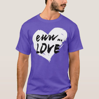 Camiseta Dia de os namorados Heart Love For Solteiro