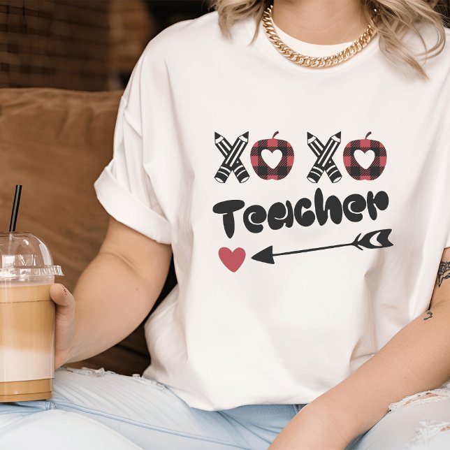Camiseta Dia de os namorados I - Camiseta-T de Professora B (Cute Valentine's Teacher Tee)