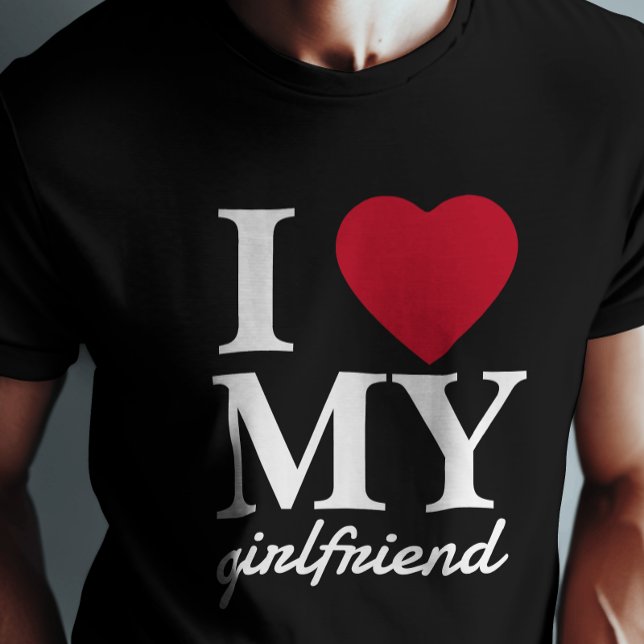 Camiseta Dia de os namorados I Love My Namorada | NAMORADO (Show your love in style with our "I Love My Girlfriend" T-shirt—the perfect way to wear your heart!)