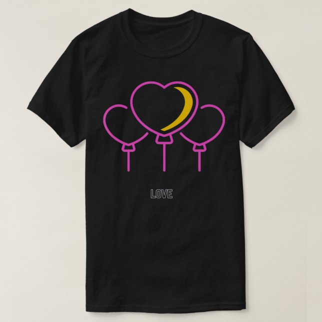 Camiseta Dia de os namorados Love (Frente do Design)