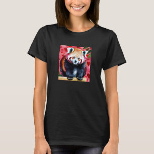 Camiseta Dia de os namorados Love Heart Red Panda Namorada