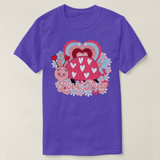 Camiseta Dia de os namorados Love inseto (Frente do Design)