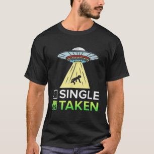 Camiseta Dia de os namorados ou Alienígena tirada para casa