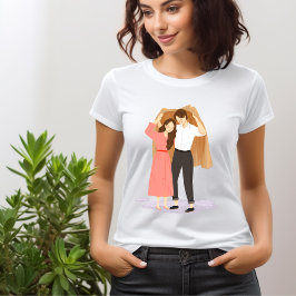 Camiseta Dia de os namorados para Casal