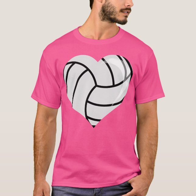Camiseta Dia de os namorados Para Lover De Voleibol (Frente)