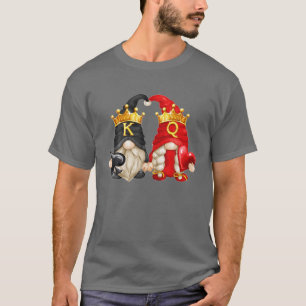 Camiseta dia de os namorados Rei De Espadas E Rainha De