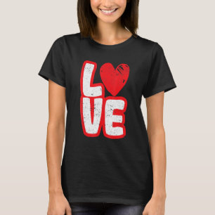 Camiseta Dia de os namorados Romântico C da Tipografia do A
