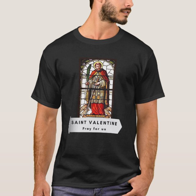 Camiseta Dia de os namorados rua Namorados Católico Christi (Frente)