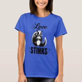Camiseta Dia de os namorados Skunk Love Stinks