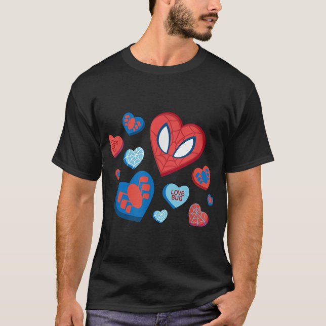 Camiseta Dia de os namorados Spidey Hearts (Frente)