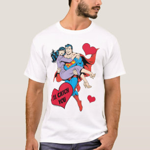 Camiseta Dia de os namorados Superman  Eu vou te pegar