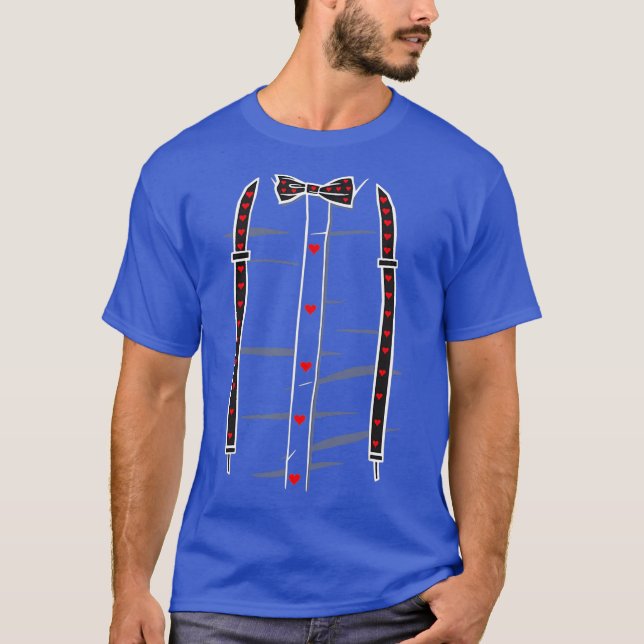 Camiseta Dia de os namorados Suspender Suspender Arco (Frente)