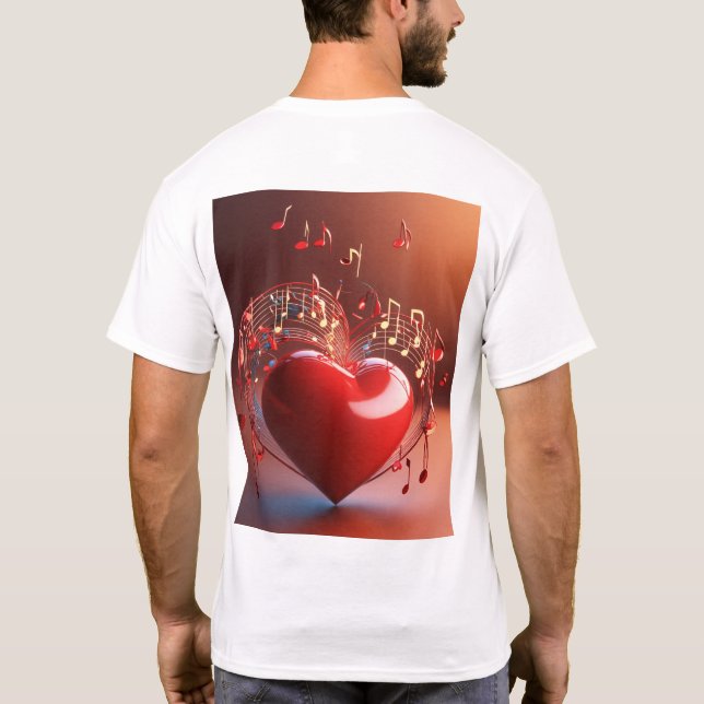 Camiseta Dia de os namorados T-Shirt (Verso)