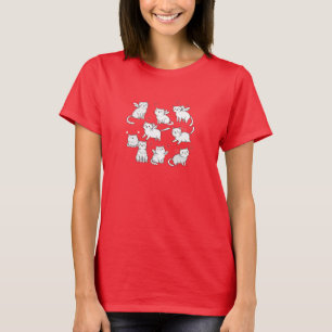 Camiseta Dia de os namorados T-Shirt de gatos