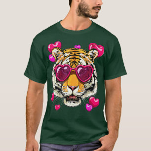 Camiseta Dia de os namorados Tiger Funny Animal Tiger Lover