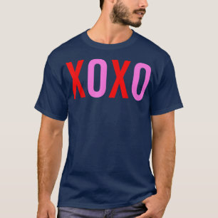Camiseta Dia de os namorados XOXO Homens Mulheres Namorados