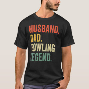 Camiseta Dia de os pais 1 da Boliche do Marido Bowler Pai
