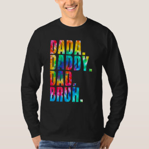 Camiseta Dia de os pais 2022 Pai Dada Pai Bruh Tie Dye