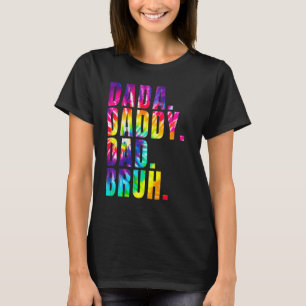 Camiseta Dia de os pais 2022 Pai Dada Pai Bruh Tie Dye