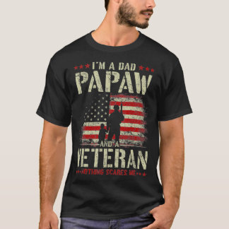 Camiseta Dia de os pais 4 de julho Eu sou um Pai Papaw e
