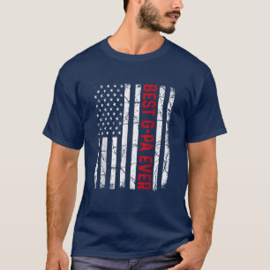 Camiseta DIA DE OS PAIS americano Flag Best G-Pa Ever