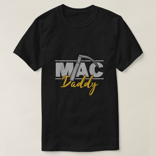 Camiseta Dia de os pais Anestesista Engraçado Mac Pai Gift  (Frente do Design)