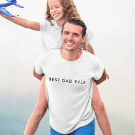 Camiseta Dia de os pais B e W do melhor Pai moderno | Prêmi