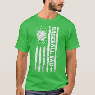Camiseta Dia de os pais Baseball Pai Presente Homens Pais C