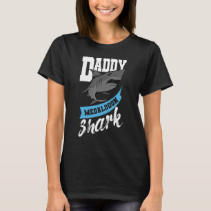 Camiseta Dia de os pais Biólogo do Pai Megalodon Shark