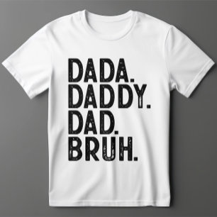 Camiseta Dia de os pais BRUH PAI preto DADA