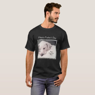 Camiseta Dia de os pais Cachorro Branco Cachorro Neve Inver