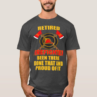 Camiseta Dia de os pais-Chefe do Bombeiro Aposentado