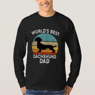 Camiseta dia de os pais Dachshund - O melhor Pai de Daschun