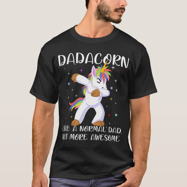 Camiseta dia de os pais dada unicorn (Frente)