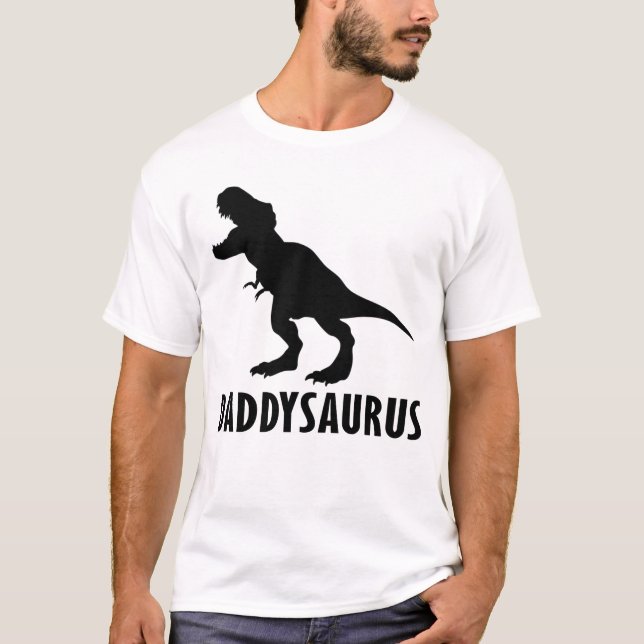 Camiseta dia de os pais daddysaurus (Frente)