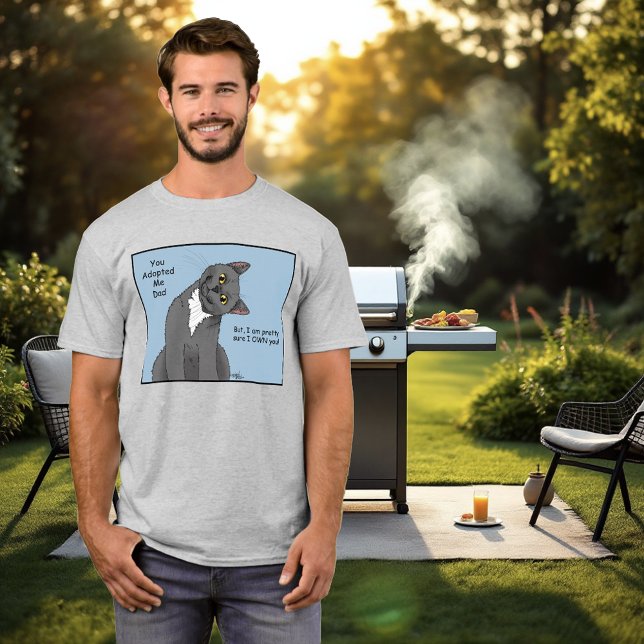 Camiseta Dia de os pais de Adoção de Pais Cat (Criador carregado)