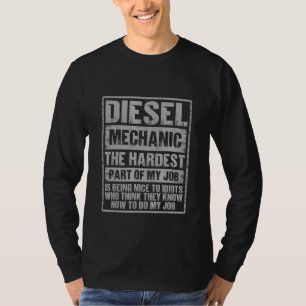 Camiseta Dia de os pais de Aniversário Mecânico Diesel