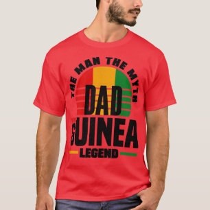 Camiseta Dia de os pais de Bandeira da Guiné-Guiné1