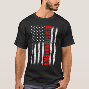 Camiseta Dia de os pais De Bandeira Ever-Americano Do Melho