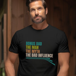 Camiseta Dia de os pais de bônus Pai único engraçado mascul
